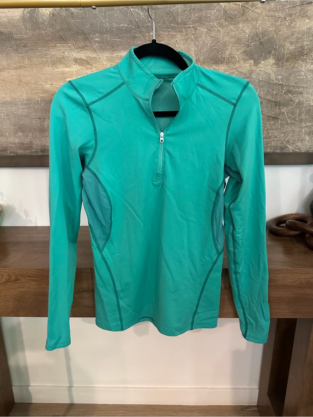 Arc'teryx Teal Long-Sleeve Half-Zip Active Top